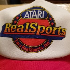 VINTAGE NWOT ATARI REAL SPORTS TRUCKER STYLE VIDEOGAME SNAPBACK MADE IN USA